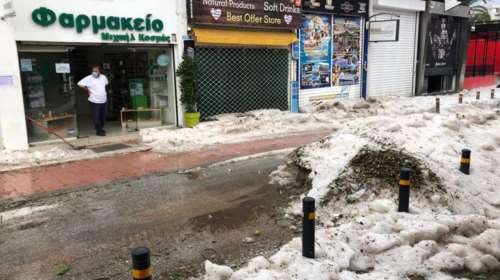 Κακοκαιρία στην Κρήτη: Πνίγηκε το Ηράκλειο - Άσπρισαν τα Χανιά [εικόνες - βίντεο]