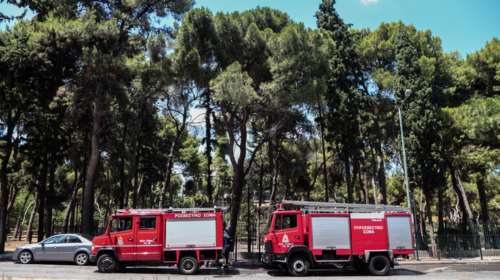 Συναγερμός στις Σέρρες: Ξέσπασε φωτιά σε πάρκο της πόλης