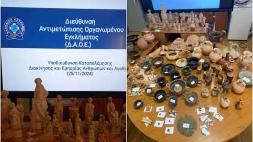 Αρχαιολογικός θησαυρός σε τρία σπίτια σε πολυκατοικία στον Άλιμο: Δύο συλλήψεις - Βρέθηκαν 172 αρχαία [εικόνες - βίντεο]