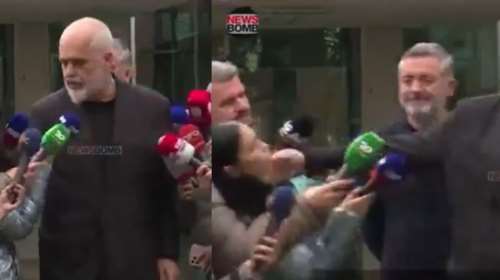 Σάλος στην Αλβανία: Ο Ράμα έσπρωξε στο πρόσωπο γυναίκα δημοσιογράφο - Η απάντηση για το &quot;φιλικό αντίο&quot; [βίντεο]