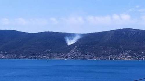 Αιάντειο Σαλαμίνας: Σε εξέλιξη η δασική πυρκαγιά - Μεταβαίνουν δυνάμεις και από τον Πειραιά