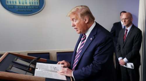 Μετά τη "θεραπεία απολυμαντικού" ο Τραμπ θεωρεί ότι σπαταλά χρόνο στις καθημερινές συνεντεύξεις τύπου