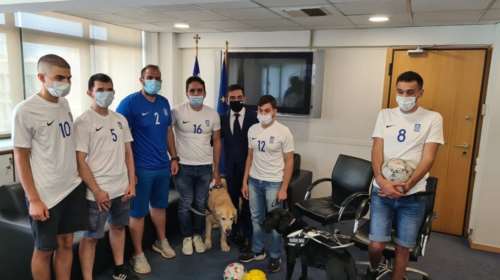 Εθνική Αθλητική Ομοσπονδία ΑμεΑ: Το ευχαριστώ στο Μαξίμου για τα εφόδια στην Εθνική Ποδοσφαίρου Τυφλών