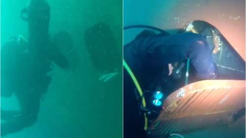 Λιμενικό: Ξετρύπωσαν 47 κιλά κοκαΐνη από καρίνα πλοίου στην Κόρινθο - Καρέ - καρέ η επιχείρηση [Εικόνες - Βίντεο]