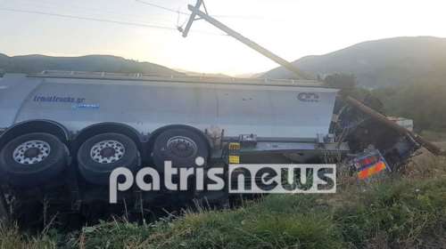 Ηλεία: Νεκρός 24χρονος οδηγός νταλίκας σε τροχαίο στο Γιαννιτσοχώρι [εικόνες]