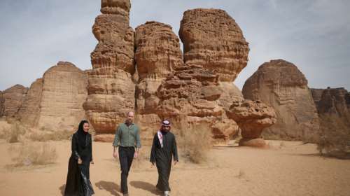 Ο πρίγκιπας Ουίλιαμ στην όαση Αλ Ούλα - Η επίσκεψη στην αρχαία πόλη Έγρα [εικόνες]