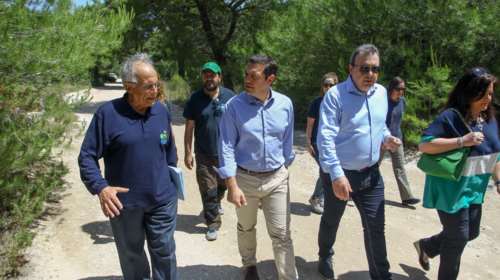 Στο Πάρκο Σχινιά ο Αλέξης Τσίπρας: &quot;Περιβαλλοντοκτόνο το νομοσχέδιο της κυβέρνησης&quot; [Εικόνες]