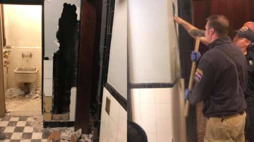 Νέα Υόρκη: Γυμνός άνδρας εγκλωβισμένος για δύο ημέρες ανάμεσα σε τοίχους σε θέατρο [εικόνες]