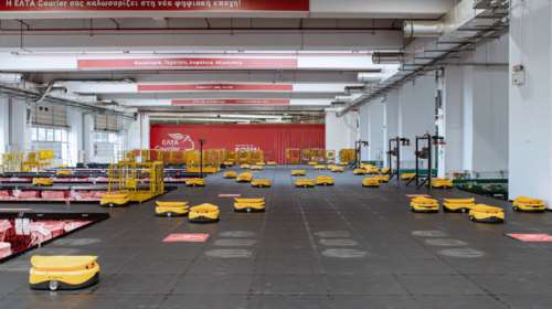 Νέα εποχή στα ΕΛΤΑ: Δείτε τα ρομπότ που ανέλαβαν τις διαδικασίες διαλογής δεμάτων [εικόνες[