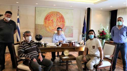 Ο Άδωνις Γεωργιάδης με μάσκα συνάντησε Αμανατίδη, Παθιακάκη, Αλασσά και Καρβούνη