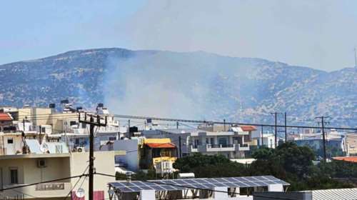 Φωτιά στο Κεντρί Ιεράπετρας  - Ισχυροί άνεμοι στην περιοχή, κινδυνεύουν σπίτια [βίντεο]