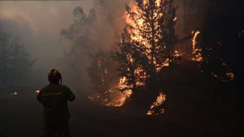 Διάσπαρτες εστίες στην πυρκαγιά στην Κρυόβρυση Πτολεμαΐδας - Καλύτερη εικόνα στο Λουτράκι Πέλλας