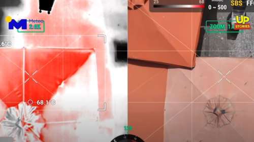 Καύσωνας: Θερμική κάμερα μέτρησε θερμοκρασία 70 βαθμών Κελσίου κάτω από τις ομπρέλες σε λαϊκή στο Περιστέρι