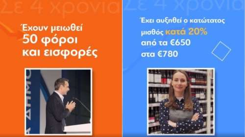 Νέο προεκλογικό σποτάκι από τη ΝΔ: Ισχυρή ανάπτυξη, επενδύσεις, μείωση ανεργίας [Βίντεο]