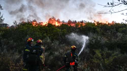 Φωτιά τώρα στον Βόλο στο πεδίο βολής στις Γλαφυρές - Πυρκαγιά και στον Αρχάγγελο Λακωνίας