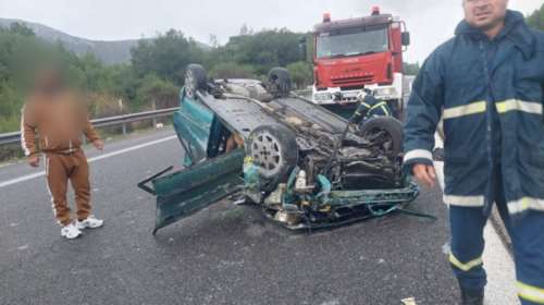 Κόρινθος:Σοβαρό τροχαίο με έναν τραυματία [εικόνες]