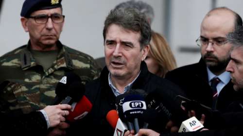 Στις Καστανιές Έβρου ο Χρυσοχοΐδης με τον επικεφαλής της Frontex