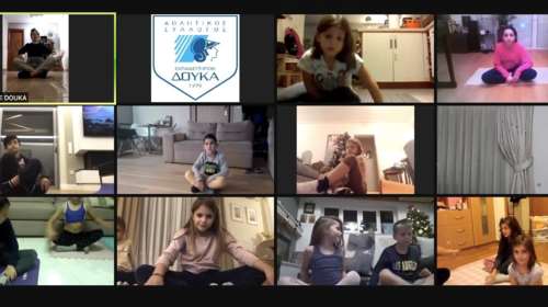 Διαδικτυακές προπονήσεις από τον αθλητικό σύλλογο Εκπαιδευτηρίων Δούκα