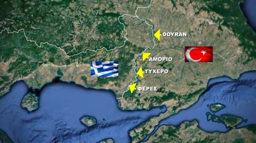 Χάρτης: Αυτά τα σημεία που επιλέγουν οι μετανάστες για να περάσουν στον Έβρο