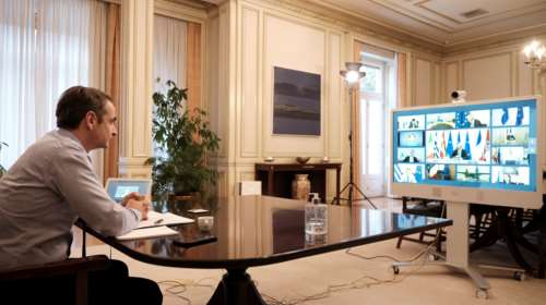 Ξεκίνησε η τηλεδιάσκεψη των ηγετών της ΕΕ για τον κορονοϊό - Οι πρώτες φωτογραφίες