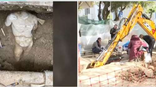 Δεύτερο σπουδαίο αρχαιολογικό εύρημα κοντά στο Ηρώδειο - Εντοπίστηκε άγαλμα που τοποθετείται μεταξύ 1ου και 5ου αιώνα