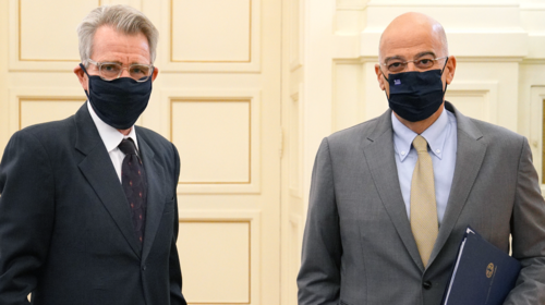 Συνάντηση Δένδια-Πάιατ με φόντο την τουρκική παραβατικότητα