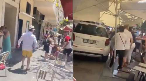 Ισπανία: Πανικός από αυτοκίνητο που έπεσε πάνω σε πεζούς - Πέντε τραυματίες [Βίντεο]