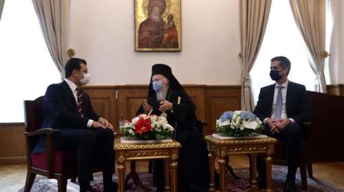 Στο Οικουμενικό Πατριαρχείο Μπακογιάννης-Ιμάμογλου: &quot;Να χτίσουμε την ωραία γέφυρα ειρήνης Αθήνας-Κωνσταντινούπολης&quot;
