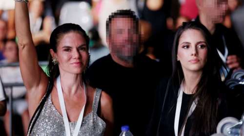 Μιράντα Πατέρα: Βραδινή έξοδος με τον σύντροφό της Γιώργο Μανίκα - Η chic εμφάνισή της