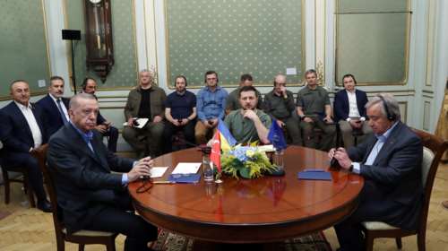 Ερντογάν στην τριμερή με Γκουτέρες και Ζελένσκι: &quot;Δεν θέλουμε να ζήσουμε ένα νέο Τσερνόμπιλ&quot; - Τι θα μεταφέρει στον Πούτιν