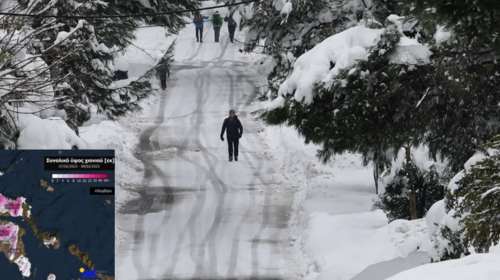 Ξαναχτυπά η κακοκαιρία Barbara: Νέα χιόνια από το βράδυ στην Αττική - Ο χάρτης με τις περιοχές που θα σαρώσει ο χιονιάς