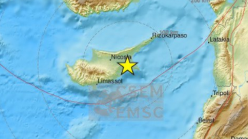 Ισχυρός σεισμός 5,4 Ρίχτερ ταρακούνησε την Κύπρο