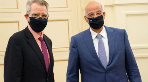 Συνάντηση Δένδια - Πάιατ: Η τουρκική παραβατικότητα στο επίκεντρο