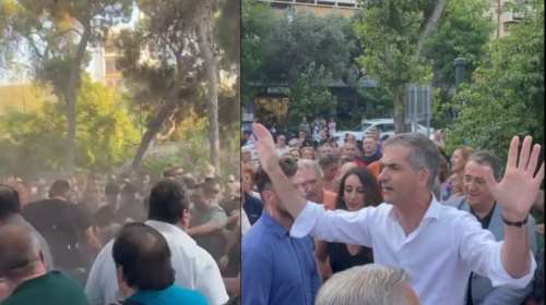 Επεισόδια στην ομιλία Μπακογιάννη στα Πατήσια- Για &quot;τραμπούκικη επίθεση&quot; κάνει λόγο ο Δήμος Αθηναίων [βίντεο]