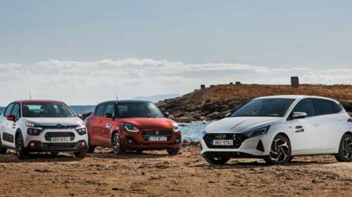Hyundai i20 1.0T 100 PS 7DCT 48V Hybrid vs Citroen C3 1.2T 110 PS EAT6 vs Suzuki Swift Hybrid CVT