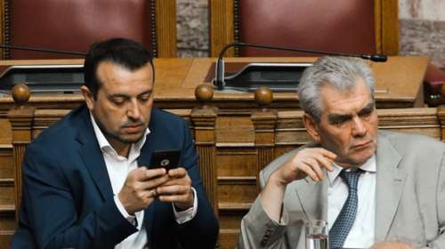 Κύκλοι ΝΔ: Ο  &quot;Ρασπούτιν&quot; και ο πολλάκις ψευδόμενος Παππάς κρατούν αγκαλιά τον Τσίπρα