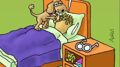 Αρκάς: Η… νυσταγμένη "καλημέρα" του σκιτσογράφου