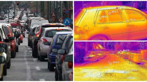 Καύσωνας: Μέχρι και 84 βαθμούς έφθασε η θερμοκρασία στην οροφή των αυτοκινήτων- Εικόνες και βίντεο από θερμική κάμερα