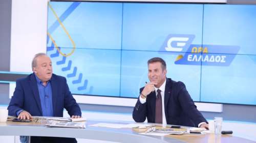 Πρεμιέρα στο ΟΡΕΝ για τον Δημήτρη Καμπουράκη &amp; τον Παναγιώτη Στάθη - Όσα είπαν στην έναρξη της εκπομπής &quot;Ώρα Ελλάδος&quot;