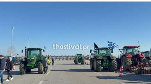 Διόδια Μαλγάρων: Κλειστό το ρεύμα προς Αθήνα - Aνοιχτά τα τελωνεία - Η εικόνα των μπλόκων