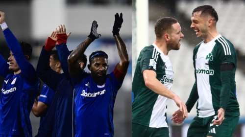 Super League: &quot;Χόρευε&quot; στη βροχή ο Ολυμπιακός στις Σέρρες (4-0) – Αγχωτική νίκη για τον Παναθηναϊκό με τον Βόλο (2-1)