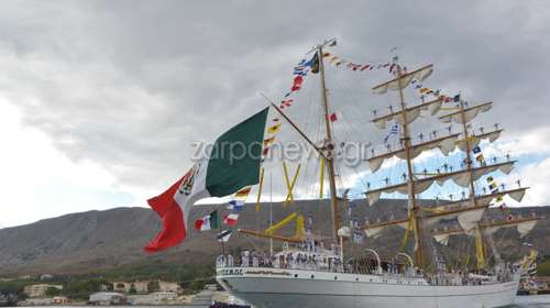 Χανιά: Με μουσική, χορό και &quot;Ζορμπά&quot; η αναχώρηση του εντυπωσιακού ιστιοφόρου από το Μεξικό [Βίντεο]