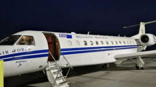 Στη Μύκονο το πρωθυπουργικό αεροσκάφος για να παραλάβει έγκυο κάτω από αντίξοες καιρικές συνθήκες