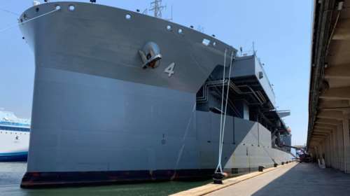 Στην Κρήτη το αμερικανικό ελικοπτεροφόρο-γίγας USS Hershel &quot;Woody&quot; Williams [βίντεο]