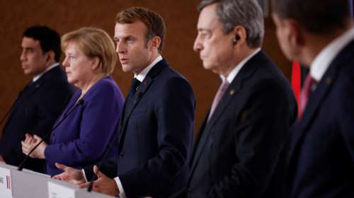 Μακρόν: Τουρκία και Ρωσία να αποσύρουν τους μισθοφόρους από την Λιβύη - Η Άγκυρα έχει επιφυλάξεις, είπε η Μέρκελ