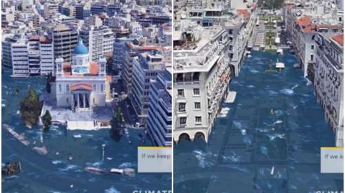 Τι θα γίνει εάν αυξηθεί η θερμοκρασία του πλανήτη: Πώς Θεσσαλονίκη και Πειραιάς θα βρεθούν κάτω από τη θάλασσα