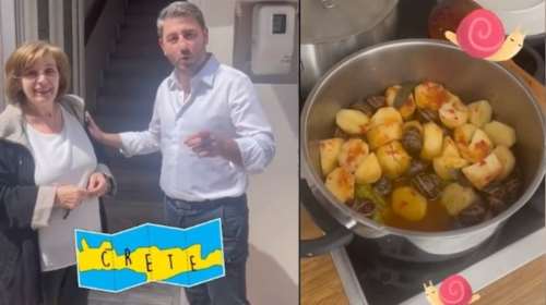 &quot;Ντεμπούτο&quot; Ανδρουλάκη στο TikTok με τη μητέρα του Πόπη και... χοχλιούς μπουμπουριστούς: &quot;Θεούλα&quot;