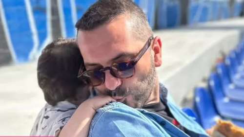 Όσο η Χρύσα Μιχαλοπούλου λείπει ο Λεωνίδας Κουτσόπουλος πήρε τον γιο του στα γυρίσματα της &quot;Φάρμας&quot;