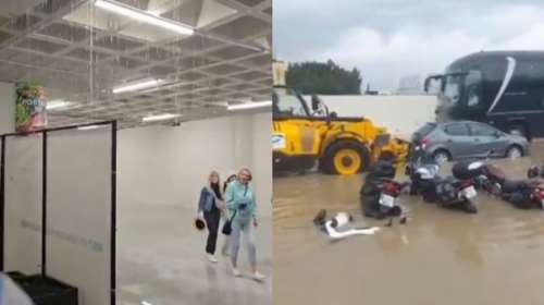 Ισπανία: Καταιγίδα προκάλεσε χάος στο αεροδρόμιο της Πάλμα δε Μαγιόρκα- Έπεφταν νερά από τα ταβάνια