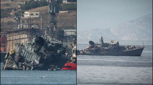 &quot;Καλλιστώ&quot;: Συγκλονιστικές εικόνες από το ατύχημα στο λιμάνι του Πειραιά